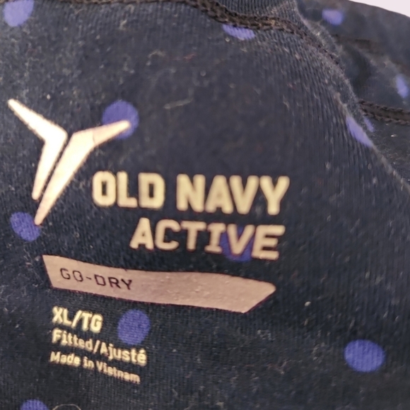 Blue Polka Dot Old Navy Go-Dry Caori Length Gym Pants - Picture 4 of 6